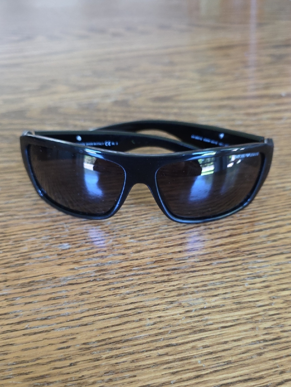 Emporio Armani Black Polarized Sunglasses